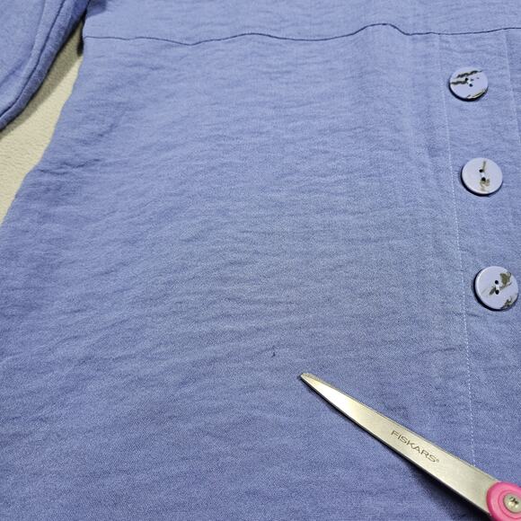 Habitat Clothes To Live In Tunic Womens Medium Purple Top Artsy Lagenlook Boho - Picture 11 of 14